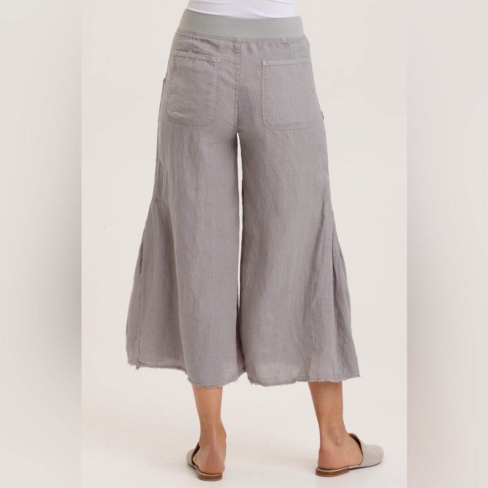 XCVI Contina Crop Wide-leg Pants Linen - Picture 6 of 6